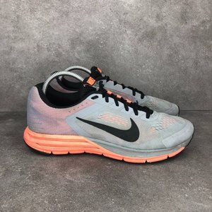 Nike Zoom Structure 17 Running Shoe Sneaker, 615588-003, Gray Orange, Women 8.5